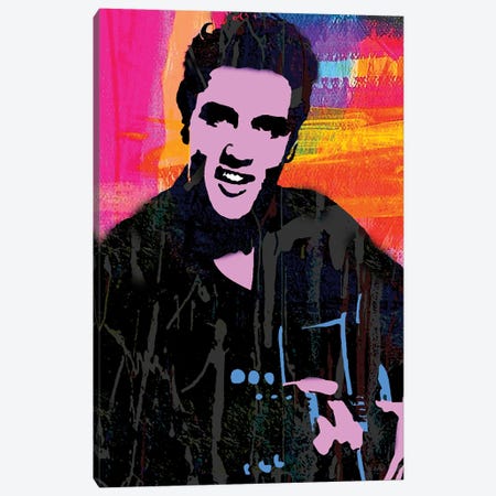 Inspired By Elvis Canvas Print #PAF15} by The Pop Art Factory Canvas Wall Art