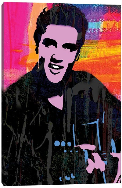 Inspired By Elvis Canvas Art Print - Similar to Andy Warhol