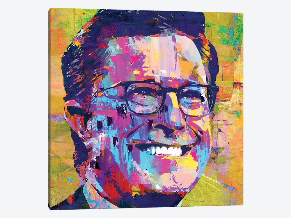 Comedian Colbert by The Pop Art Factory 1-piece Canvas Wall Art