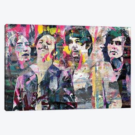 The Fab Four Canvas Print #PAF16} by The Pop Art Factory Canvas Artwork