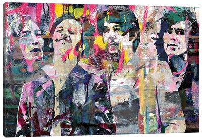 The Fab Four Canvas Art Print - The Beatles