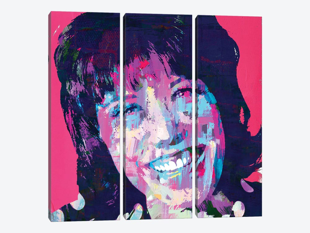 Comedian Tomlin by The Pop Art Factory 3-piece Canvas Print
