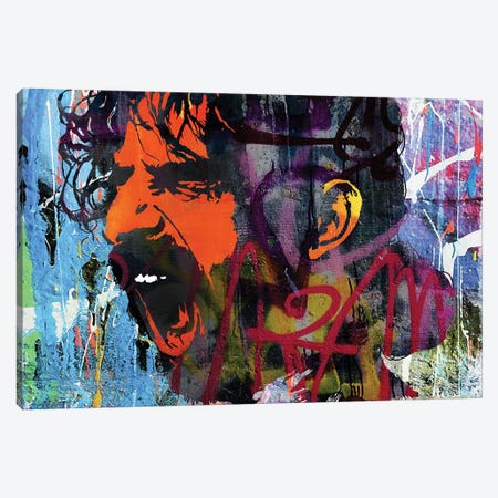 Inspired By Zappa Canvas Print #PAF17} by The Pop Art Factory Canvas Wall Art