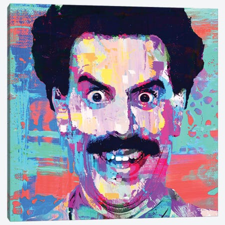 Comedian Borat Canvas Print #PAF180} by The Pop Art Factory Art Print