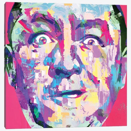 Curley - Stooges II Canvas Print #PAF188} by The Pop Art Factory Canvas Print