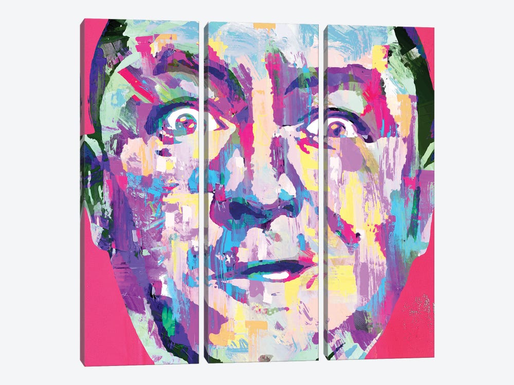 Curley - Stooges II by The Pop Art Factory 3-piece Canvas Art Print