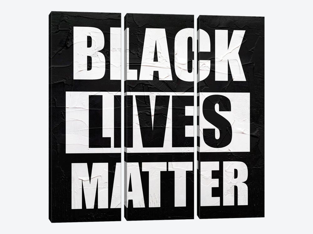 Black Lives Matter by The Pop Art Factory 3-piece Canvas Print