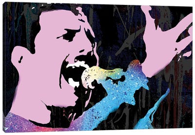 Freddie Queen Canvas Art Print - Freddie Mercury