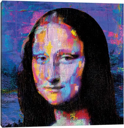 Mona Lisa II Pop Art Canvas Art Print - Mona Lisa Reimagined