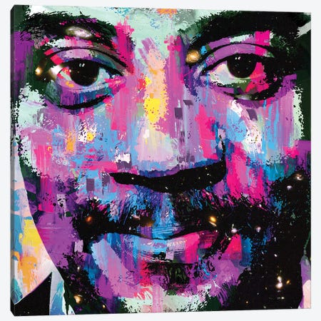 Neil Degrasse Tyson Pop Art Canvas Print #PAF202} by The Pop Art Factory Canvas Art