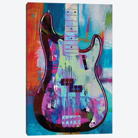 Painted Precision Bass Canvas Print #PAF210} by The Pop Art Factory Canvas Print