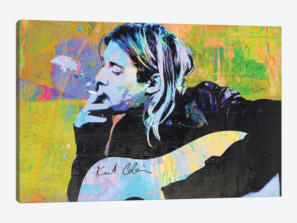 Kurt Cobain Nirvana Pop Art by The Pop Art Factory 1-piece Art Print