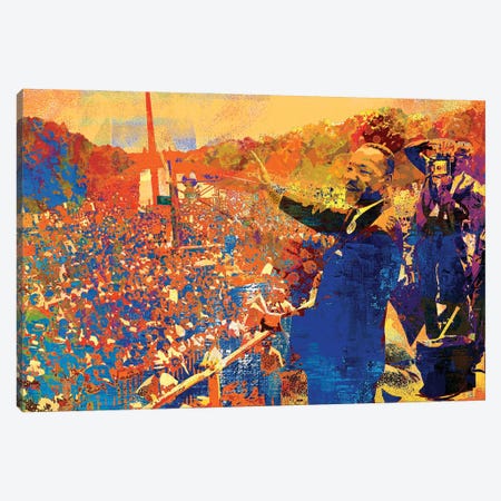 I Have A Dream Canvas Print #PAF21} by The Pop Art Factory Canvas Art