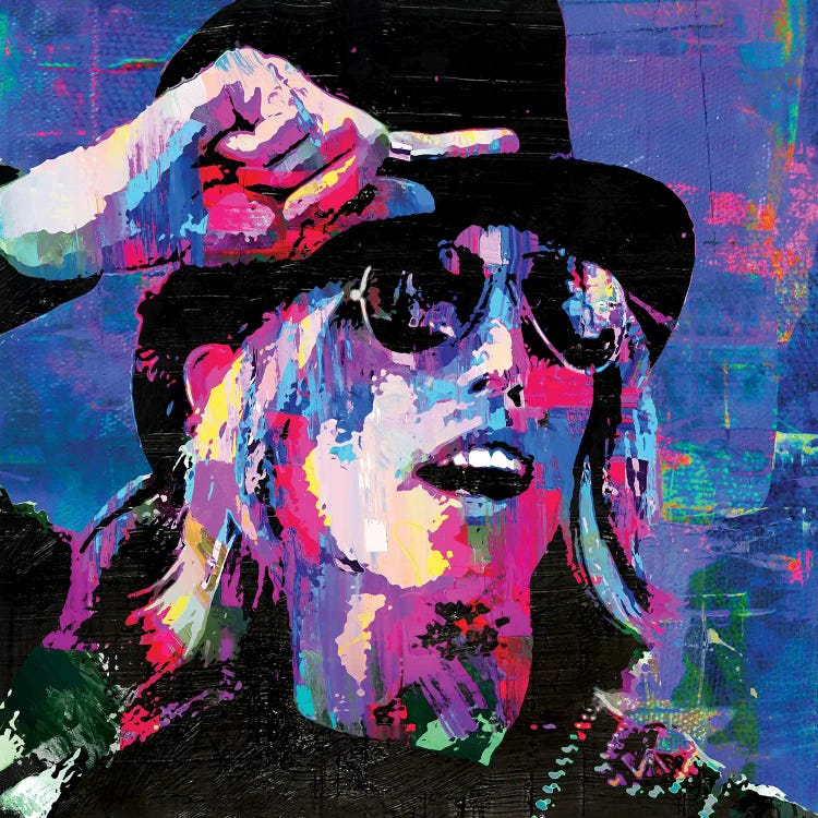 Tom Petty Rockstar Pop Art by The Pop Art Factory wall art