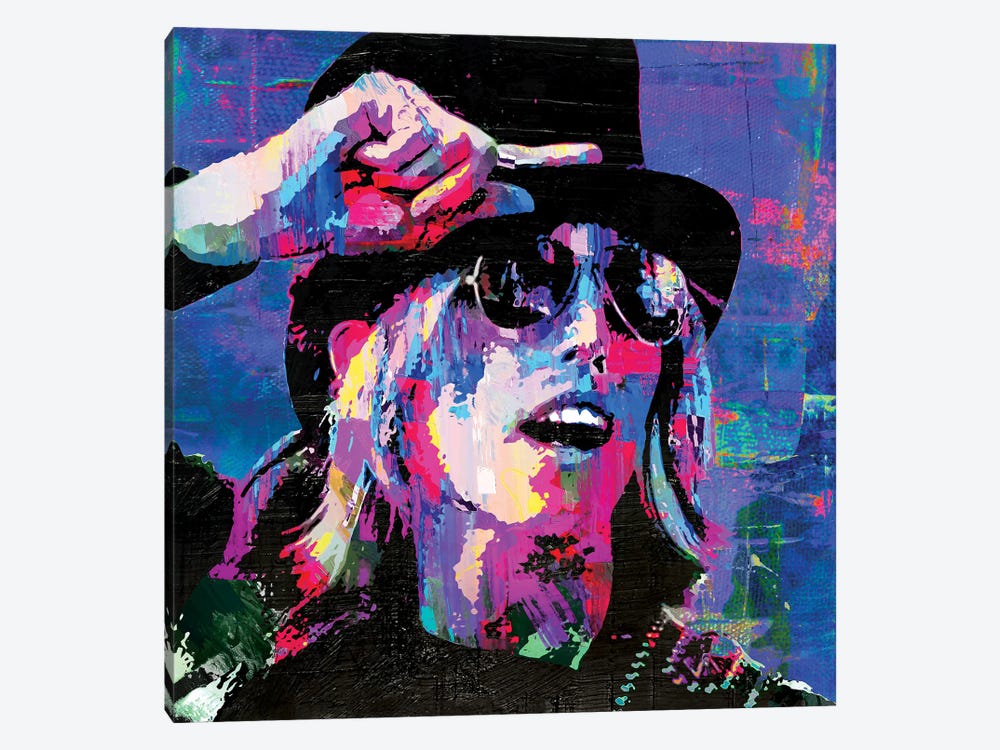 Tom Petty Rockstar Pop Art by The Pop Art Factory 1-piece Canvas Print