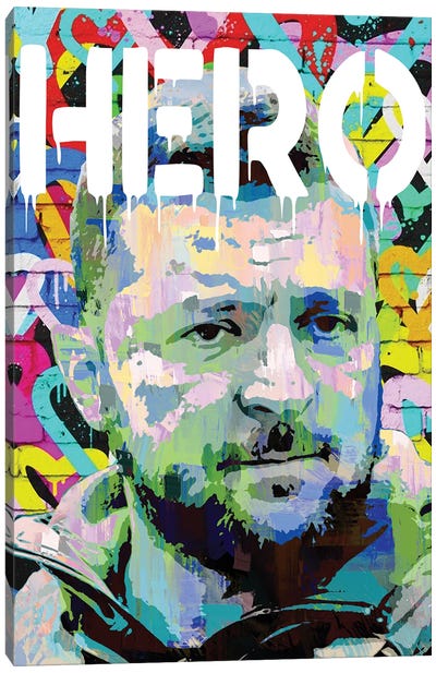 Zelensky Hero Pop Art Canvas Art Print - Ukraine Art