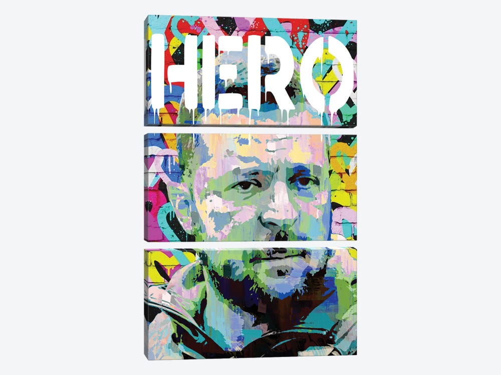Zelensky Hero Pop Art by The Pop Art Factory 3-piece Canvas Art