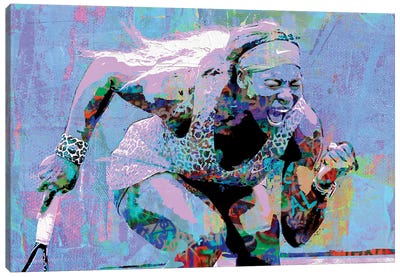 Serena Williams The Get Canvas Art Print - The Pop Art Factory