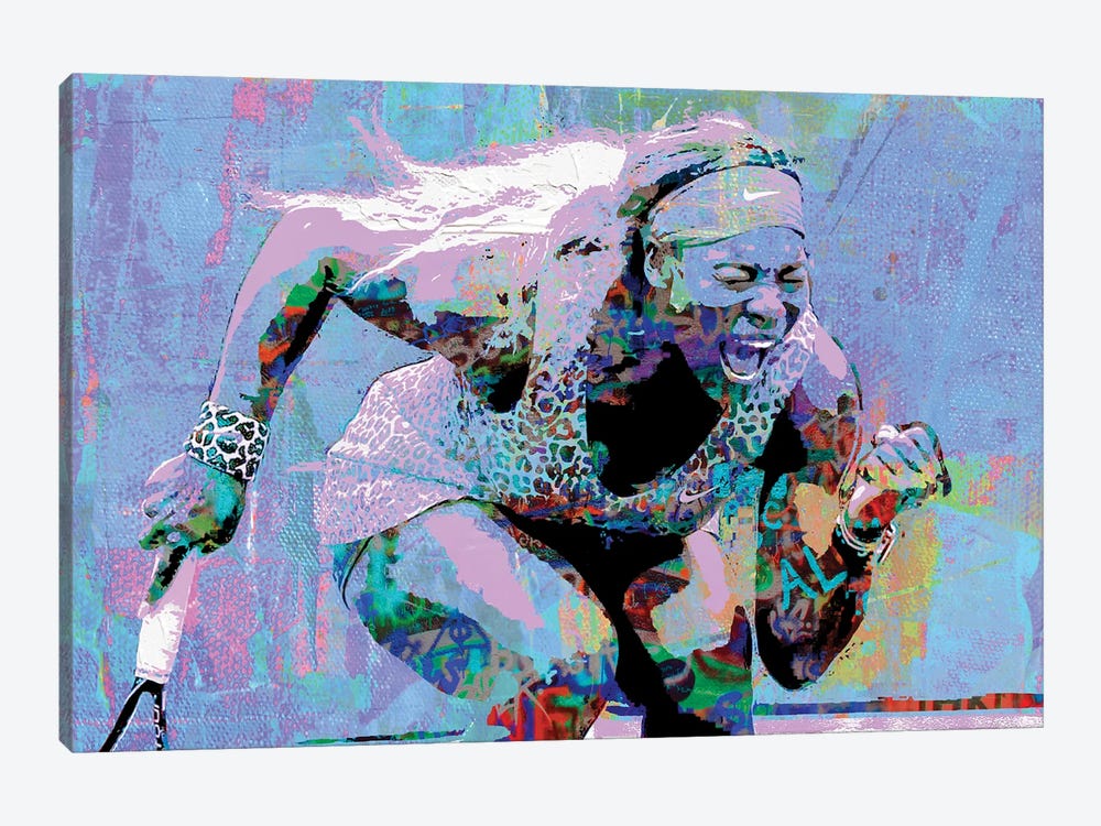 Serena Williams The Get by The Pop Art Factory 1-piece Canvas Print