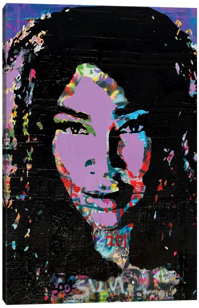 Serena Williams Portrait II Canvas Art Print - The Pop Art Factory