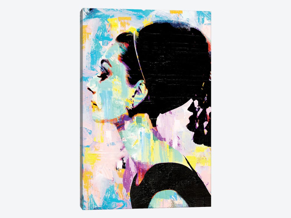 Audrey Hepburn by The Pop Art Factory 1-piece Canvas Wall Art