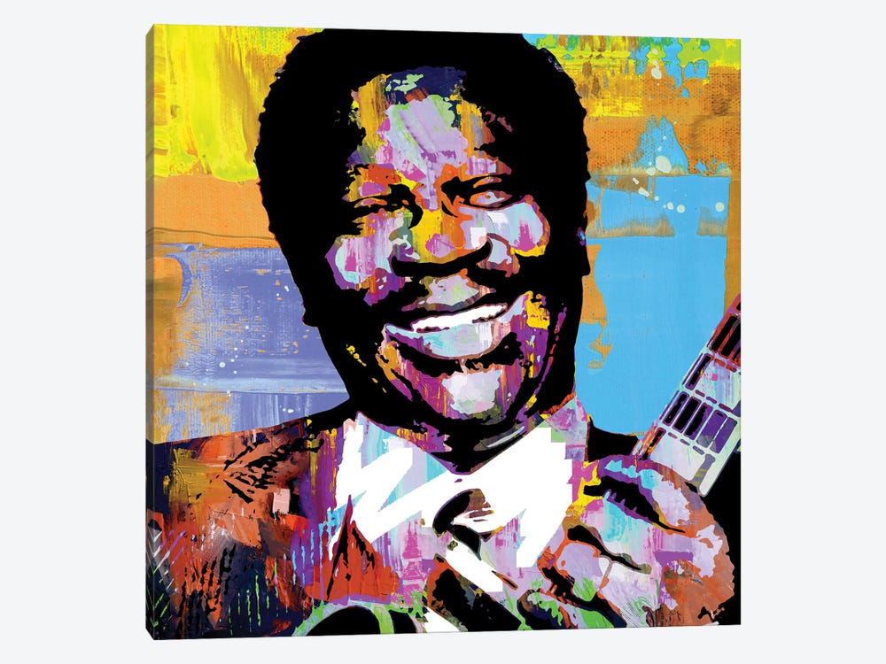 BB King Of The Blues by The Pop Art Factory 1-piece Art Print