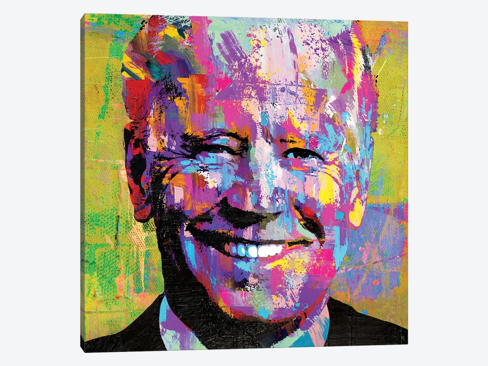 President Joe Biden by The Pop Art Factory 1-piece Canvas Wall Art