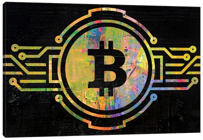 Bitcoin Two Canvas Art Print - The Pop Art Factory