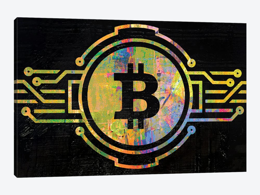 Bitcoin Two by The Pop Art Factory 1-piece Canvas Artwork
