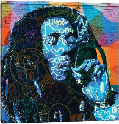 Bob Marley Graffiti Canvas Art Print - The Pop Art Factory