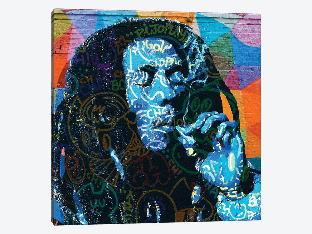 Bob Marley Graffiti by The Pop Art Factory 1-piece Canvas Art Print