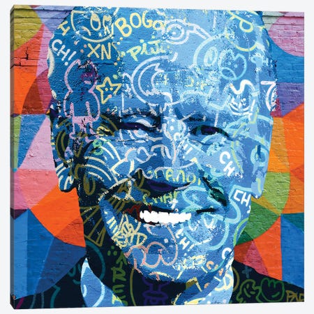 Joe Biden Graffiti Canvas Print #PAF239} by The Pop Art Factory Canvas Print