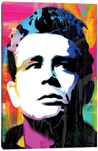 Inspired By James Dean Canvas Art Print - Similar to Andy Warhol