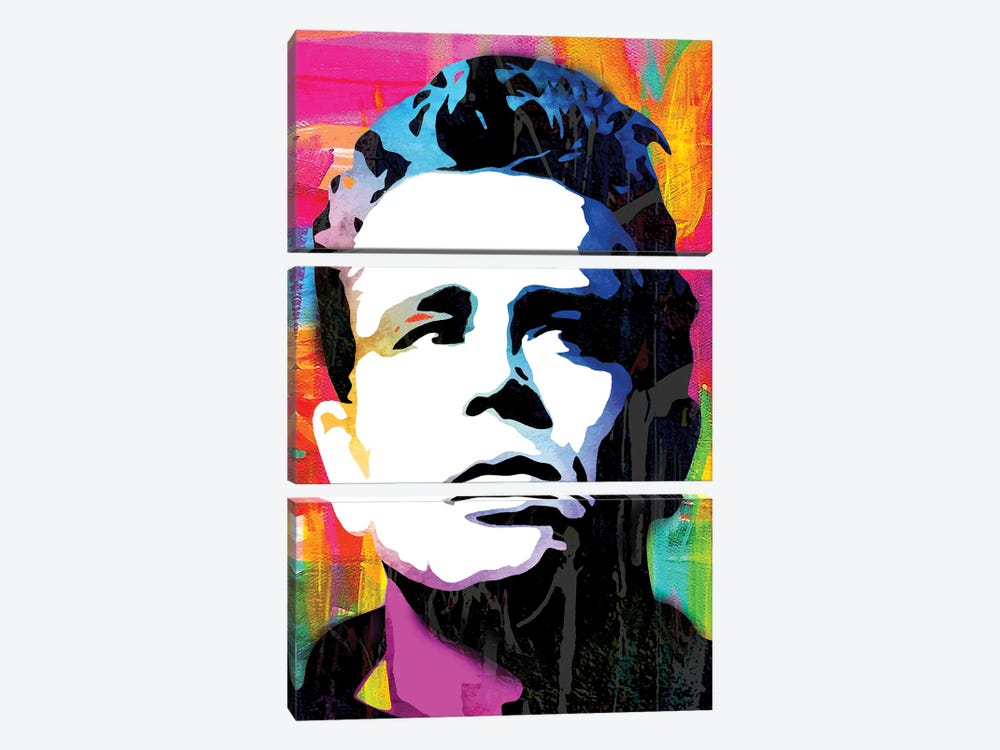 Inspired By James Dean by The Pop Art Factory 3-piece Canvas Print