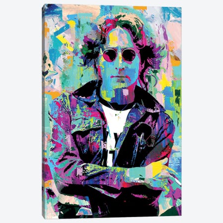 John Lennon New York City II Canvas Print #PAF241} by The Pop Art Factory Canvas Artwork