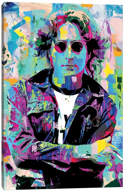 John Lennon New York City II Canvas Art Print - The Pop Art Factory