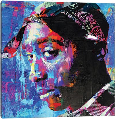 Tupac Canvas Art Print - The Pop Art Factory
