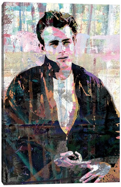 Inspired By James Dean Rebel Canvas Art Print - Golden Age of Hollywood Art