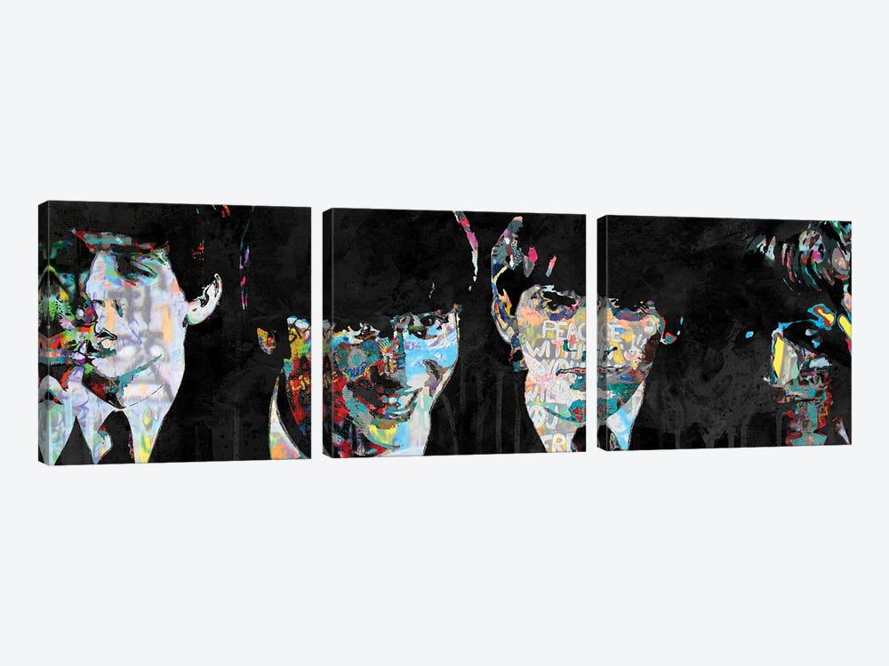 Beatles Peace Within by The Pop Art Factory 3-piece Canvas Wall Art