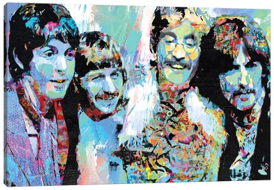Celebrate Beatles Canvas Art Print - The Pop Art Factory