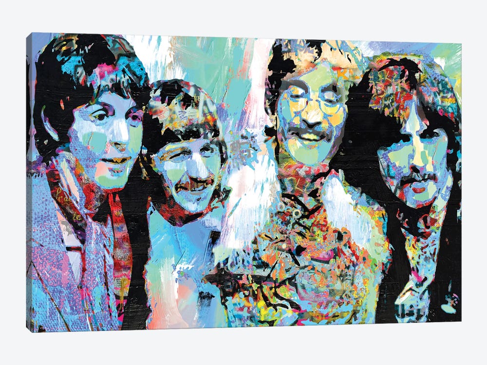 Celebrate Beatles by The Pop Art Factory 1-piece Canvas Wall Art