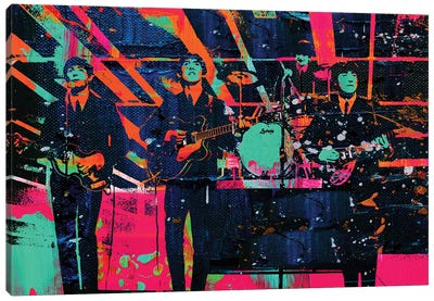 Ed Sullivan Show Beatles II Canvas Art Print - The Pop Art Factory