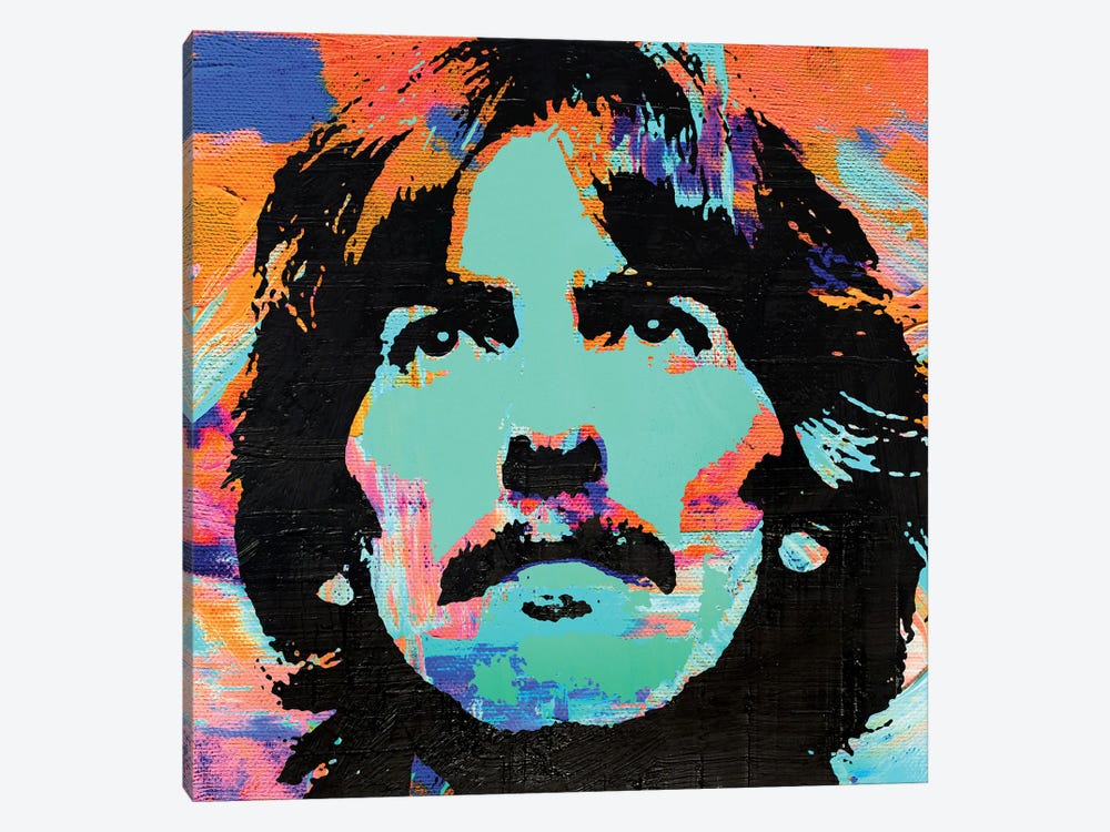 George Harrison - Green by The Pop Art Factory 1-piece Canvas Artwork