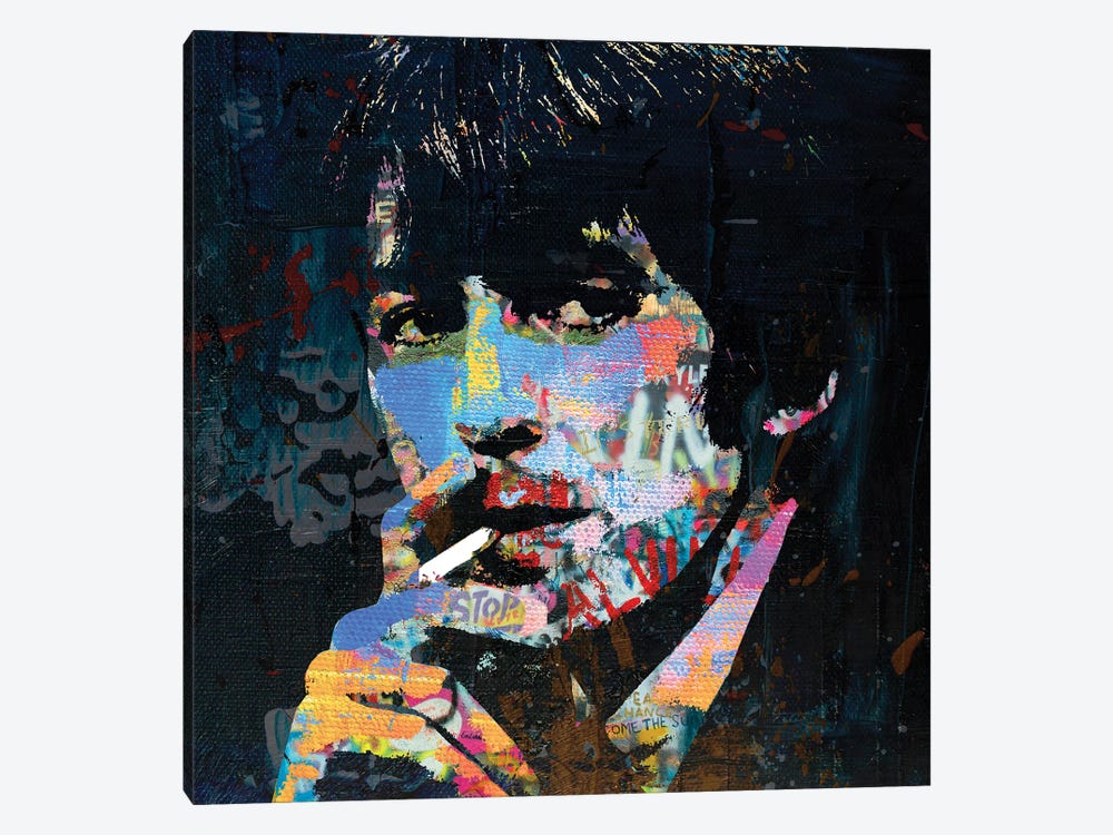 George Harrison Smoking by The Pop Art Factory 1-piece Art Print