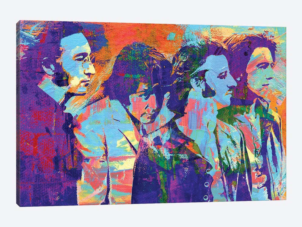 The Beatles - John, Paul, Ringo And George by The Pop Art Factory 1-piece Canvas Art Print