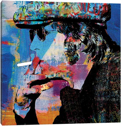 The Beatles John Lennon Smoking Canvas Art Print - The Pop Art Factory