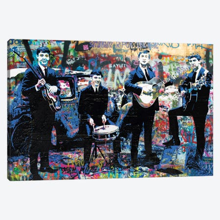 Junkyard Beatles Canvas Print #PAF267} by The Pop Art Factory Canvas Print