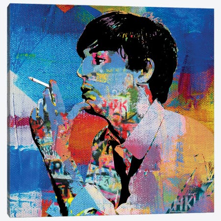 The Beatles Paul Mccartney Smoking Canvas Print #PAF268} by The Pop Art Factory Canvas Art