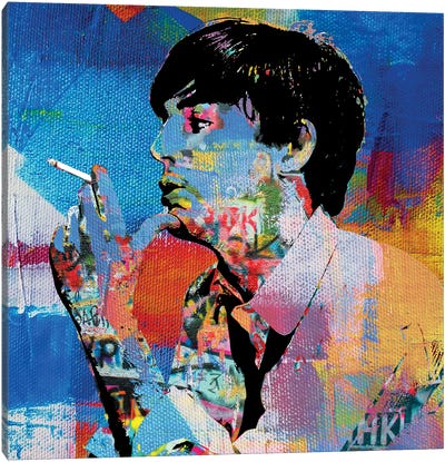 The Beatles Paul Mccartney Smoking Canvas Art Print - The Pop Art Factory