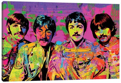 The Beatles Sgt Pepper Canvas Art Print - The Pop Art Factory